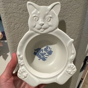 Phaltzgraff Yorktown Kitty Ceramic bowl - White and Blue